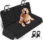 Premium Waterproof Dog Car Seat Cover - Non-Slip Back Seat Protector for Cars, SUVs, and Trucks - Fits Middle Armrest - Black